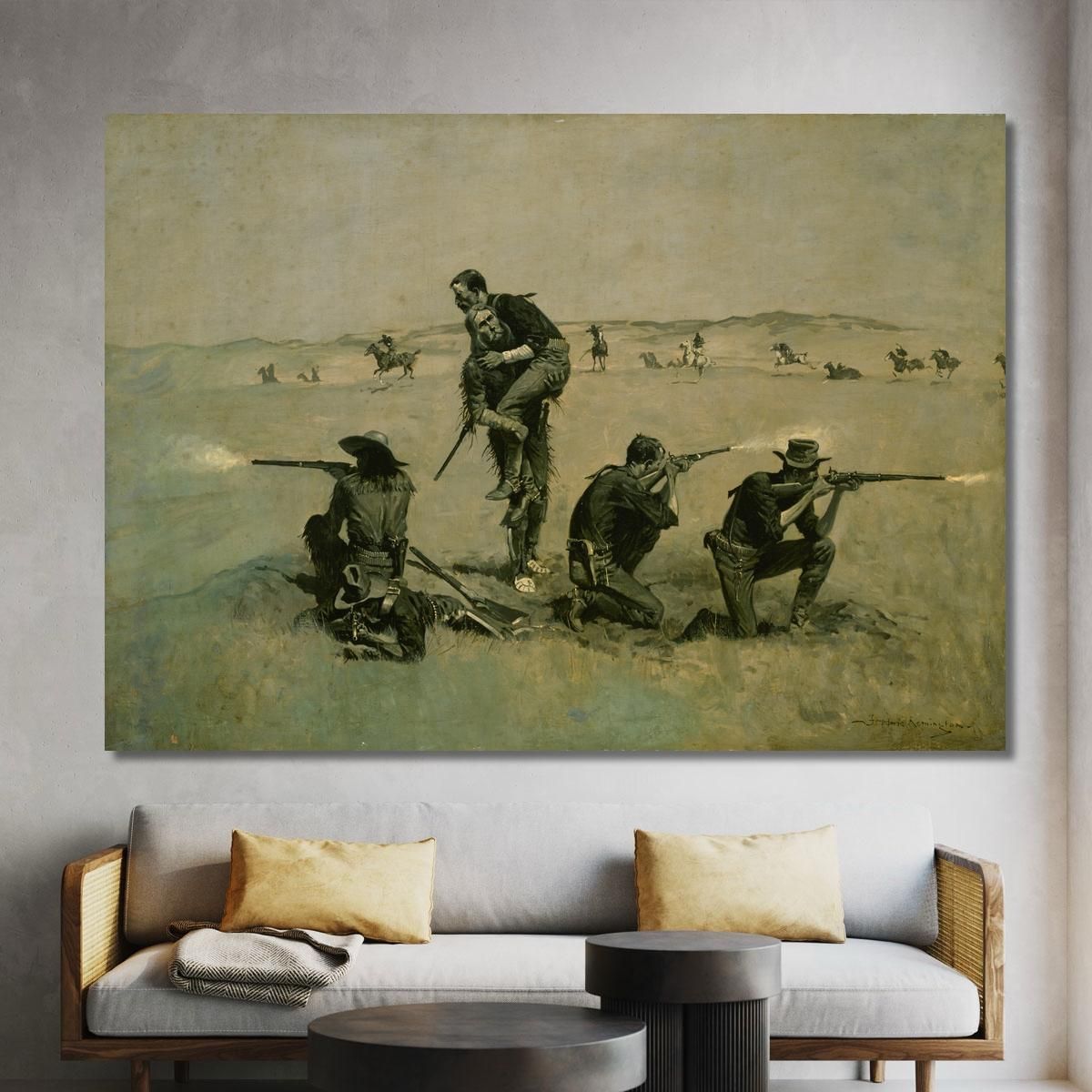 The Last Stand Frederic Remington frm51 canvas print 