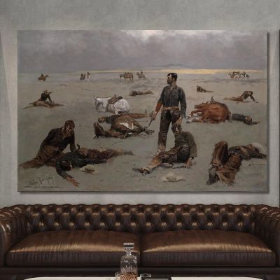 What An Unbranded Cow Has Cost Frederic Remington frm66 canvas print 