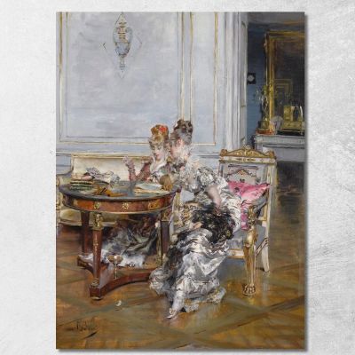 Confidences Giovanni Boldini gbd14 canvas print 