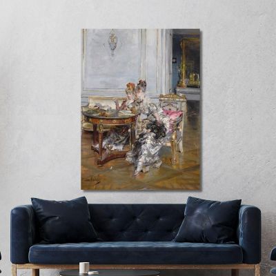 Confidences Giovanni Boldini gbd14 canvas print 