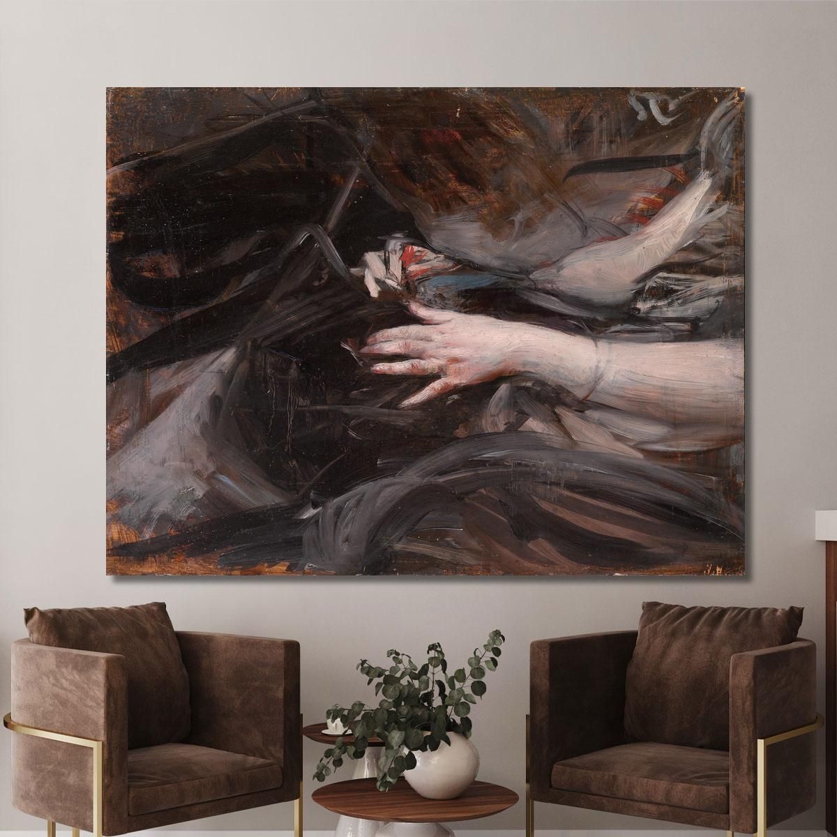 Women'S Hands Sewing Giovanni Boldini gbd22 canvas print 