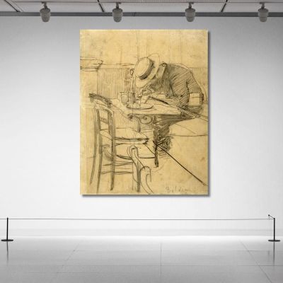 The Painter Helleu Sitting On A Café Terrace Giovanni Boldini gbd35 canvas print 