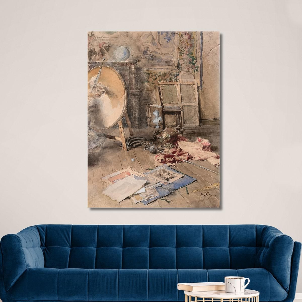 The Artist'S Studio Giovanni Boldini gbd39 canvas print 