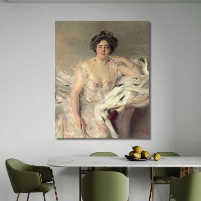 Portrait Of Lady Nanne Schrader Née Wiborg Giovanni Boldini gbd64 canvas print 