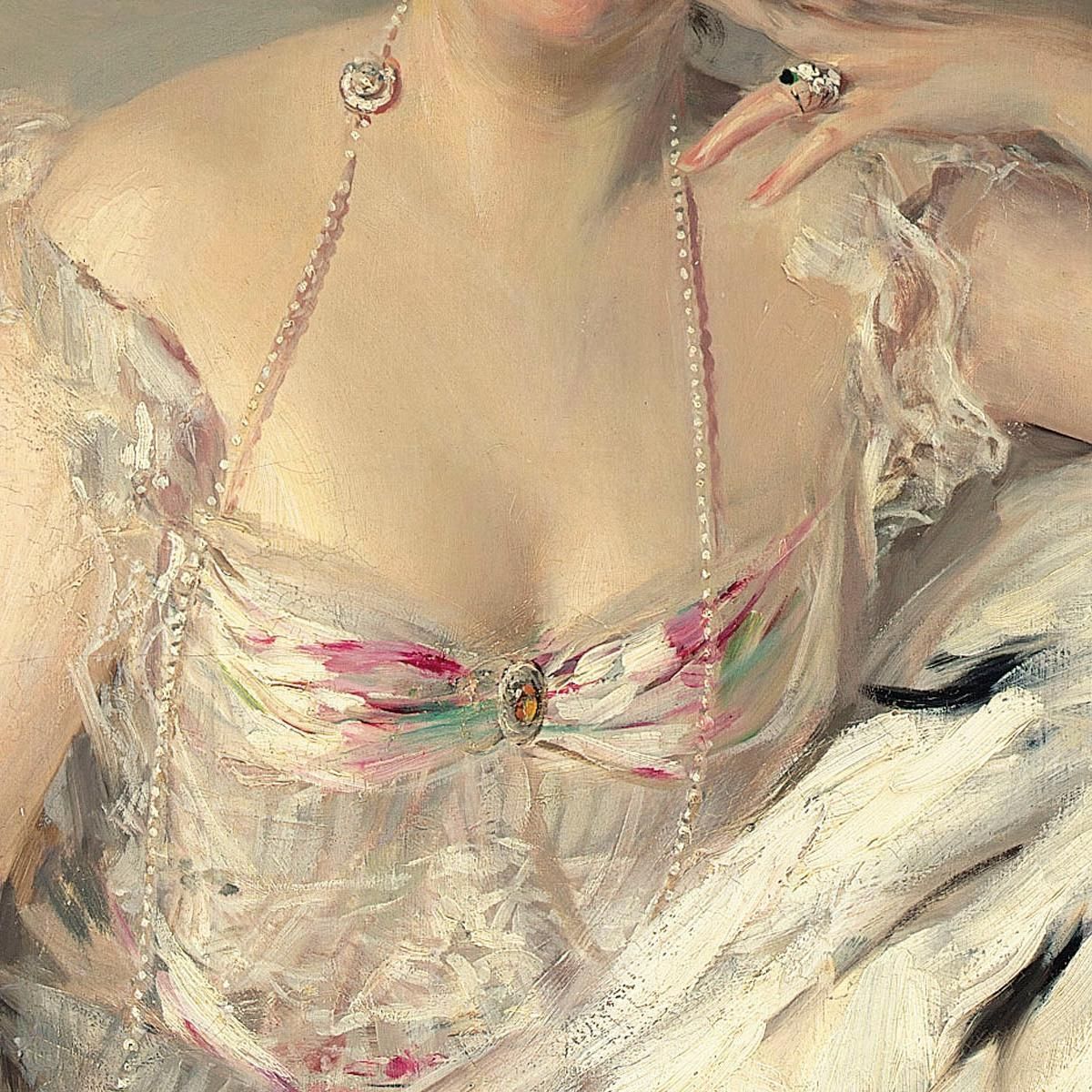 Portrait Of Lady Nanne Schrader Née Wiborg Giovanni Boldini gbd64 canvas print