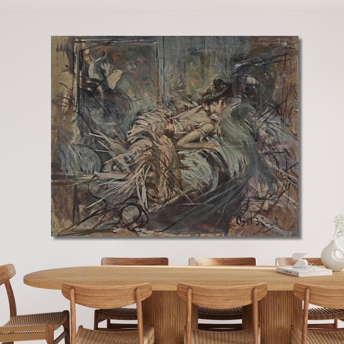The Artist'S Model Giovanni Boldini gbd82 canvas print 