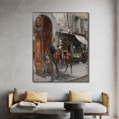 The Dispatch-Bearer Giovanni Boldini gbd84 canvas print 
