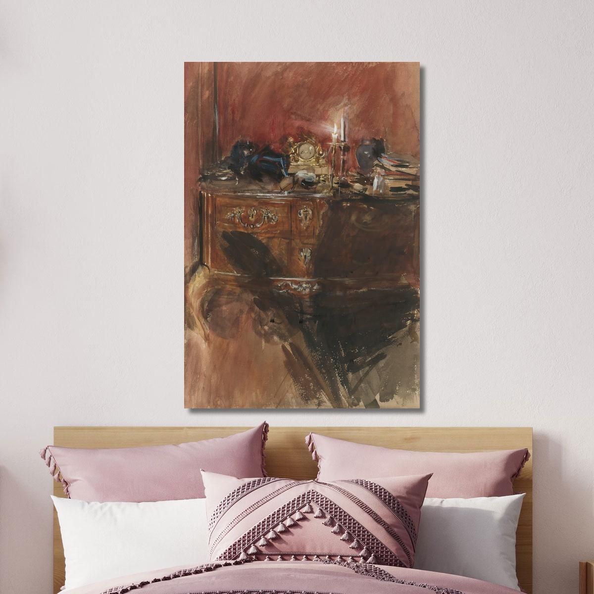 View Of An Interior With A Louis Xv Commode Giovanni Boldini gbd89 canvas print 