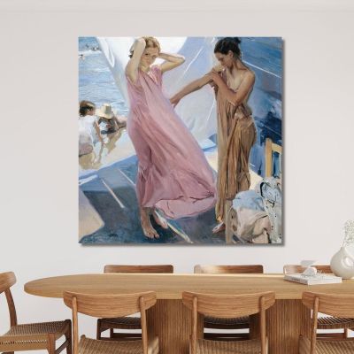 After Bathing Valencia Joaquín Sorolla jsr2 canvas print 