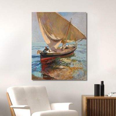 Fishing Trail. Valencia Setting Out To Sea. Valencia Joaquín Sorolla jsr15 canvas print 