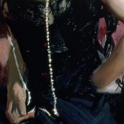 Clotilde In Evening Dress Joaquín Sorolla jsr22 canvas print