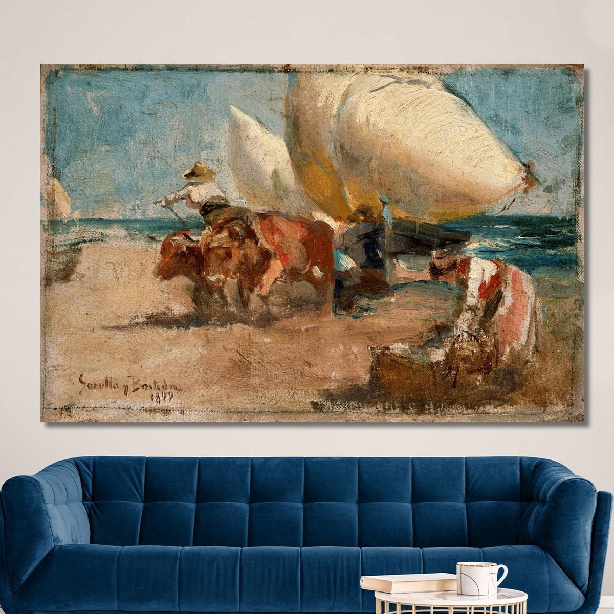 Beach Scene 2 Joaquín Sorolla jsr34 canvas print 