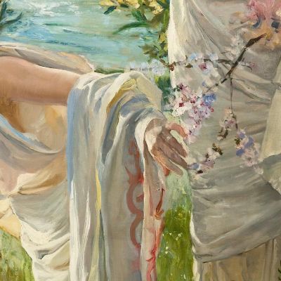 Greek Girls On The Shore Joaquín Sorolla jsr42 canvas print