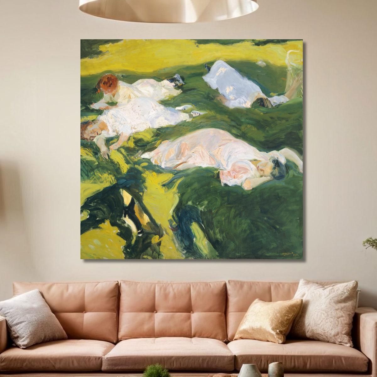 The Siesta Joaquín Sorolla jsr53 canvas print 