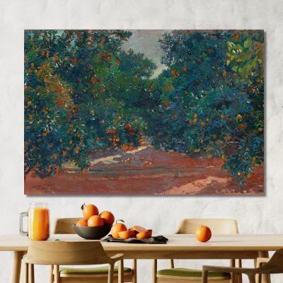 Orange Trees In Alcira Orange Trees In Alcira Joaquín Sorolla jsr66 canvas print 