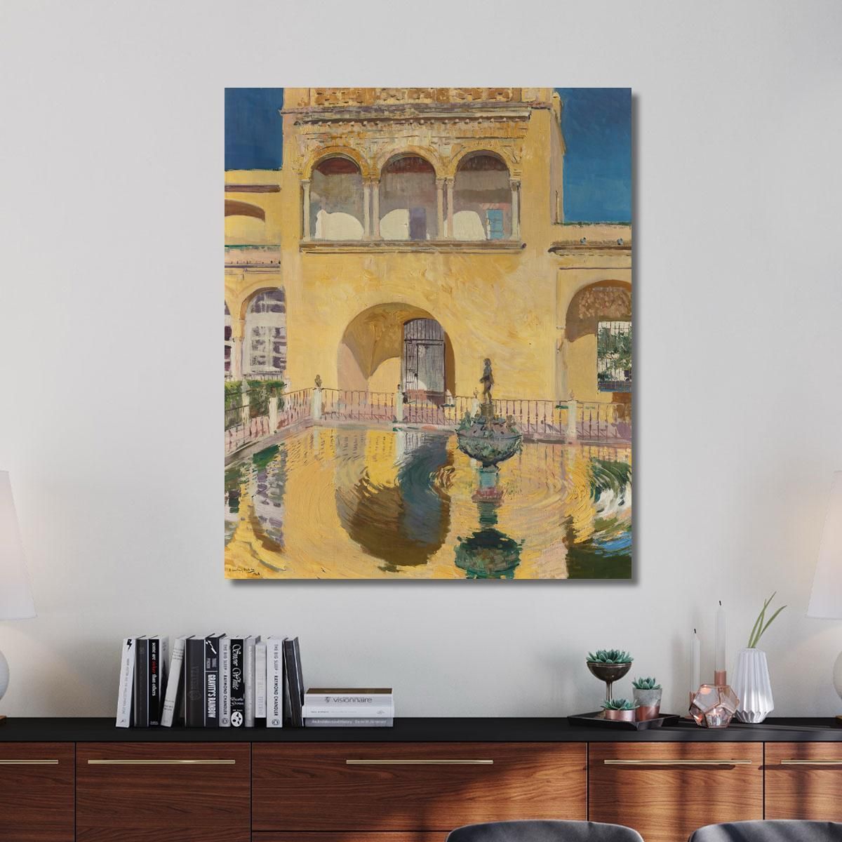 Palace Of Charles V Alcazar Of Seville Joaquín Sorolla jsr74 canvas print 