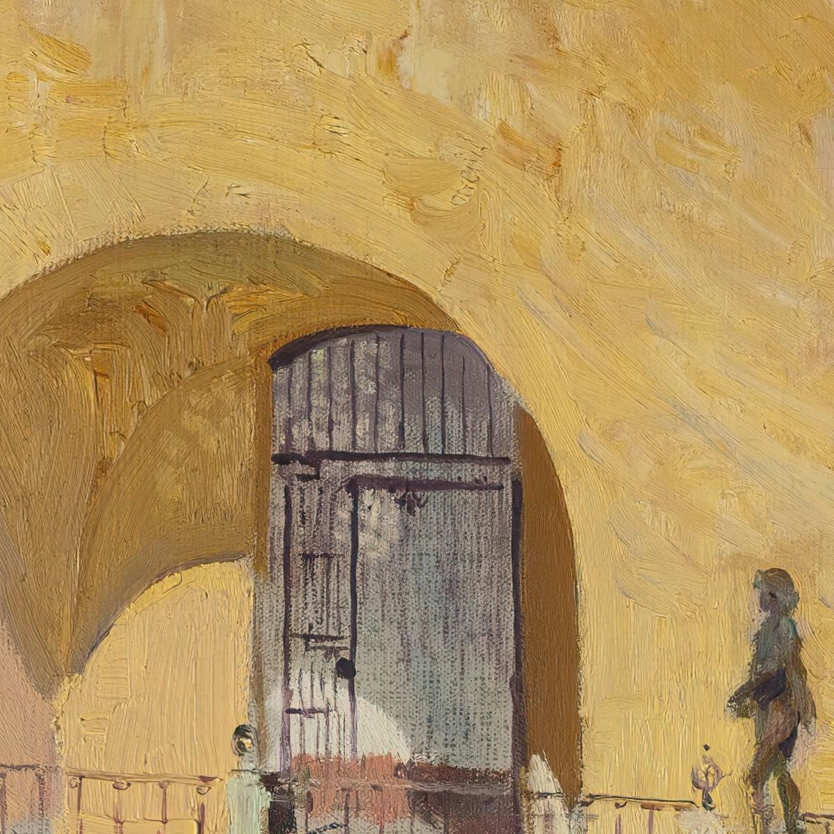 Palace Of Charles V Alcazar Of Seville Joaquín Sorolla jsr74 canvas print