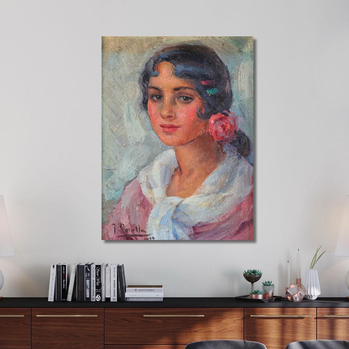 Portrait Of A Woman Joaquín Sorolla jsr80 canvas print 