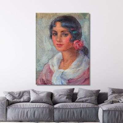 Portrait Of A Woman Joaquín Sorolla jsr80 canvas print 
