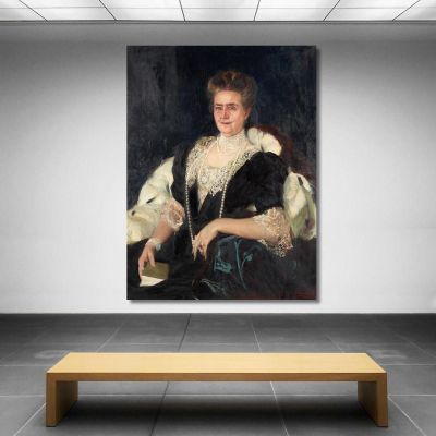 Portrait Of Frances Tracy Morgan Joaquín Sorolla jsr83 canvas print 