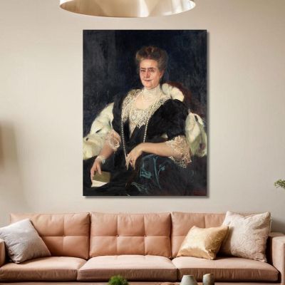 Portrait Of Frances Tracy Morgan Joaquín Sorolla jsr83 canvas print 