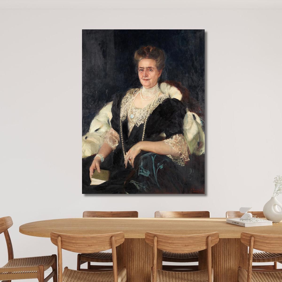 Portrait Of Frances Tracy Morgan Joaquín Sorolla jsr83 canvas print 