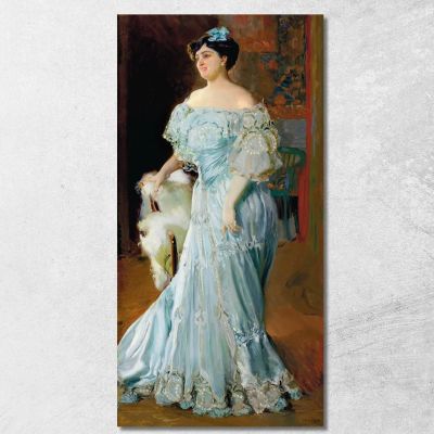 Portrait Of The Full-Length Isabel Brú Treble Joaquín Sorolla jsr93 canvas print 