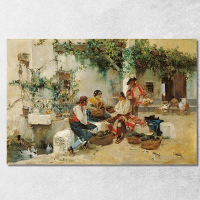 Selling Melons Joaquín Sorolla jsr98 canvas print 