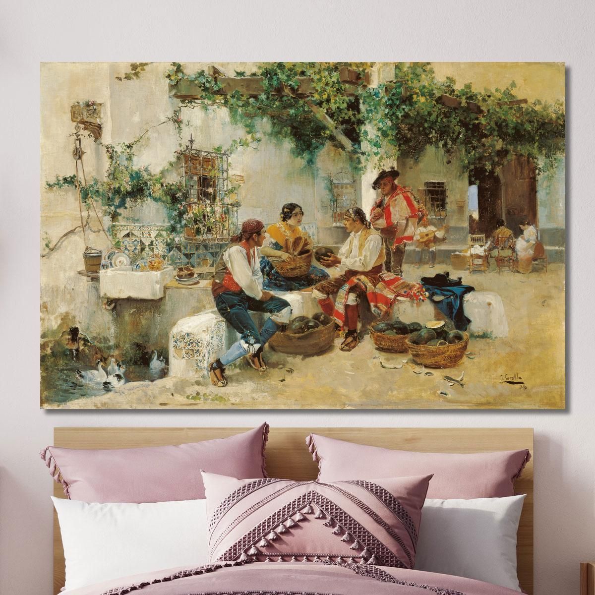 Selling Melons Joaquín Sorolla jsr98 canvas print 