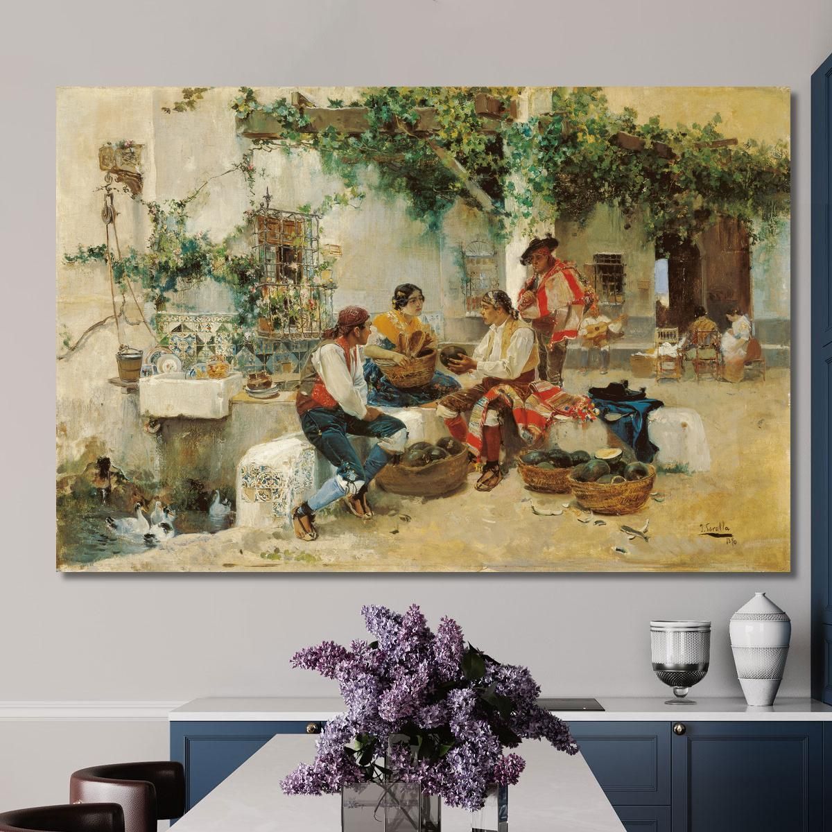 Selling Melons Joaquín Sorolla jsr98 canvas print 