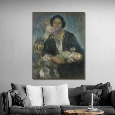 Italian Woman With Child Alice Pike Barney apb43 canvas print 