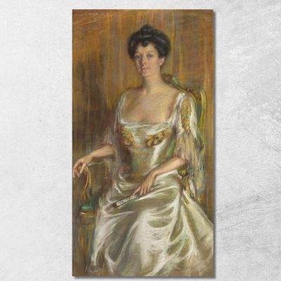 Lady With Fan Alice Pike Barney apb51 canvas print 