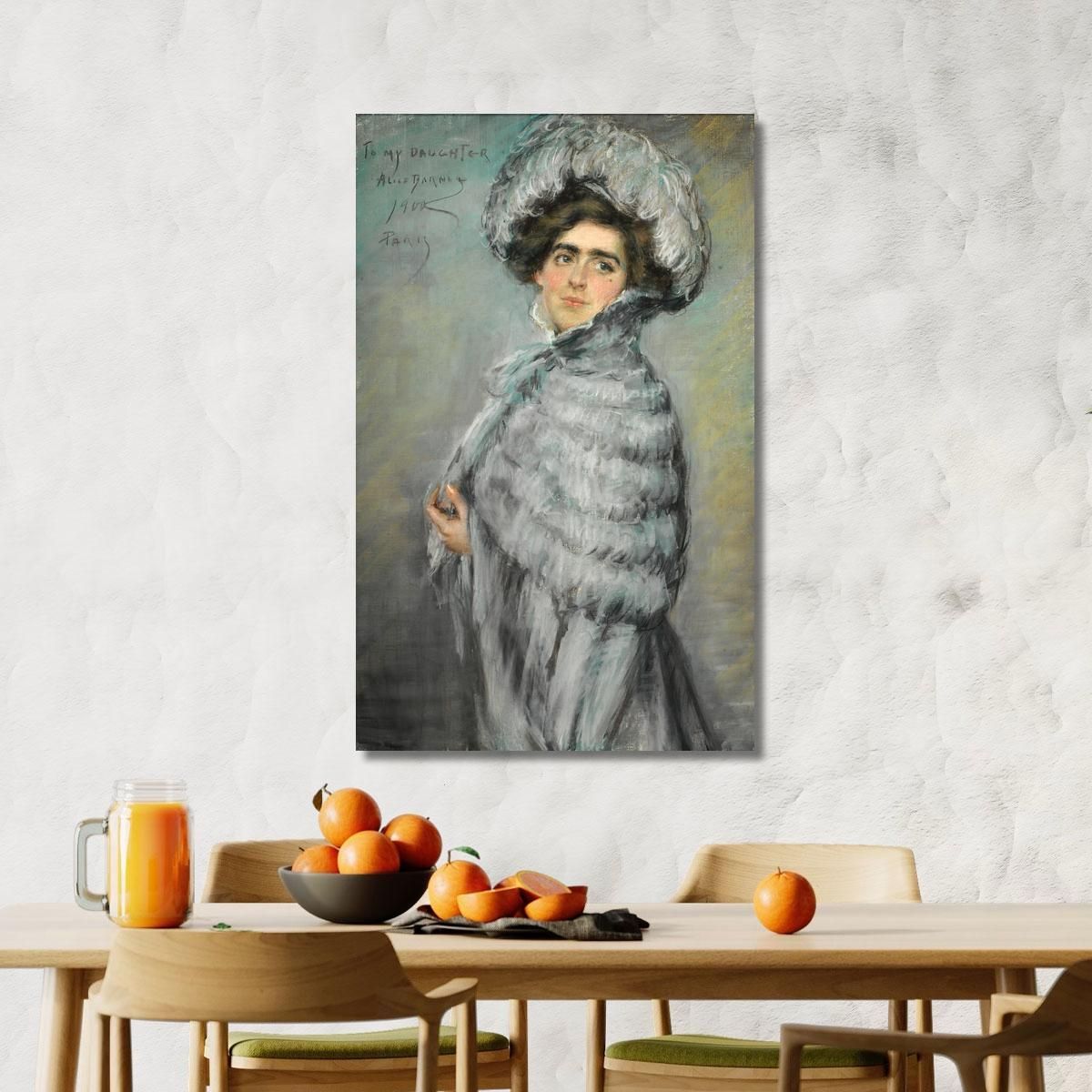 Laura Alice In Grey Alice Pike Barney apb54 canvas print 