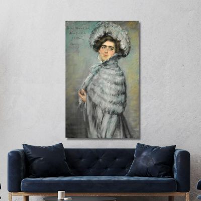 Laura Alice In Grey Alice Pike Barney apb54 canvas print 