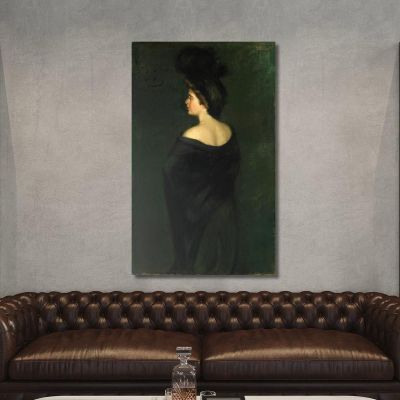 Laura In Blacks Alice Pike Barney apb59 canvas print 