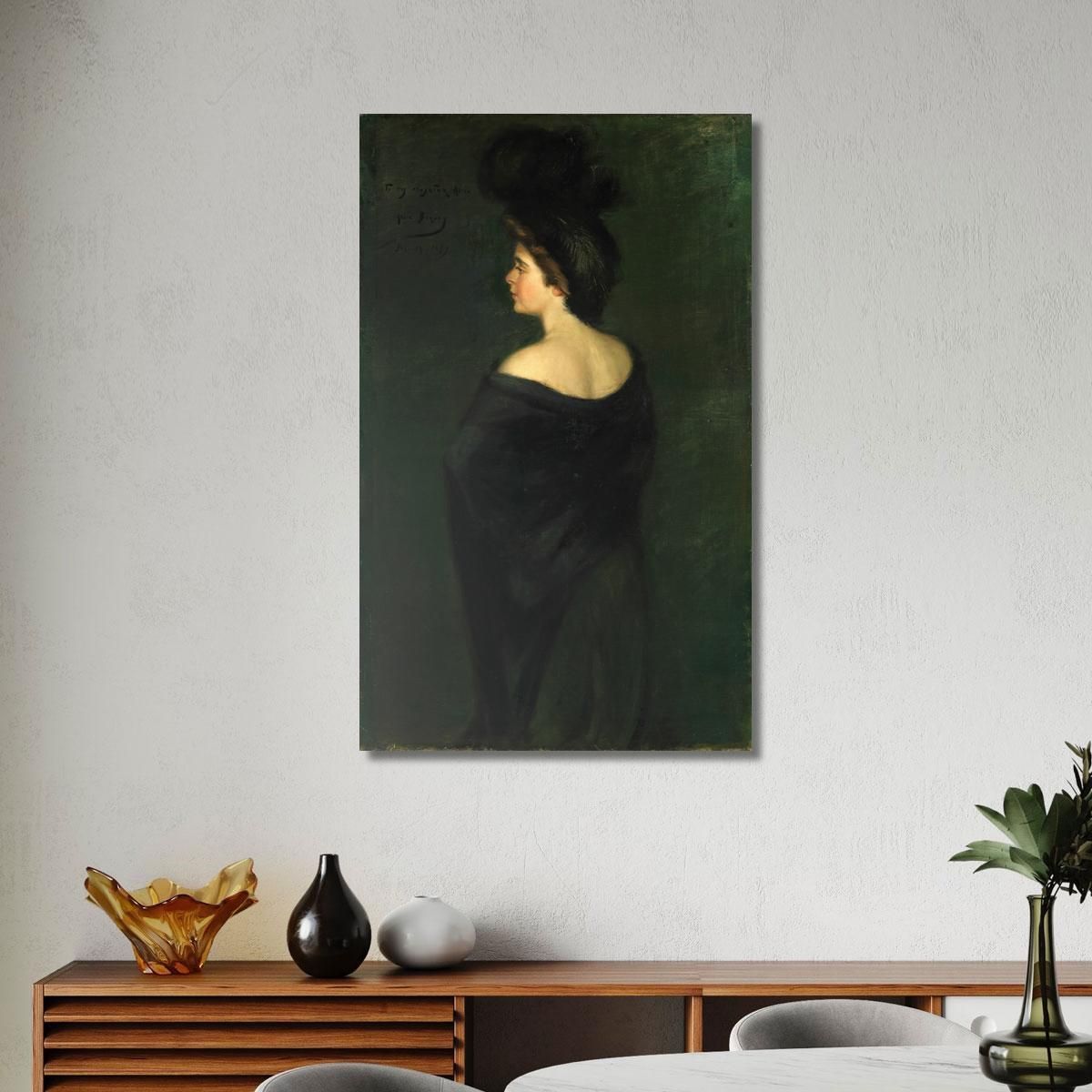 Laura In Blacks Alice Pike Barney apb59 canvas print 