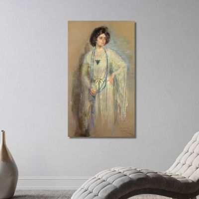 Laura In Whites Alice Pike Barney apb61 canvas print 