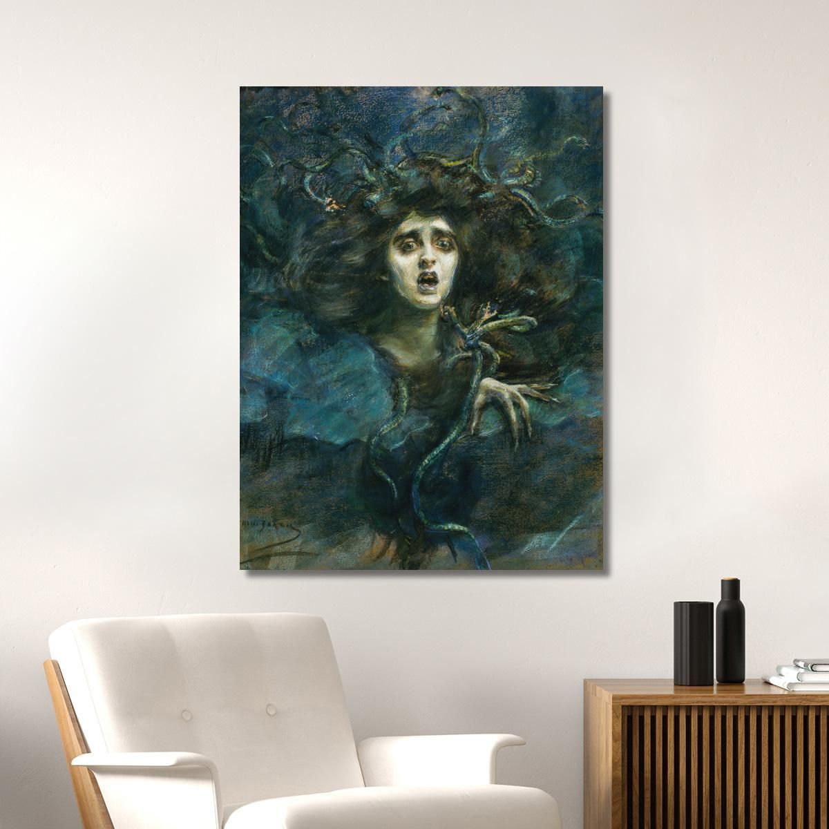 Medusa Laura Dreyfus Barney Alice Pike Barney apb73 canvas print 