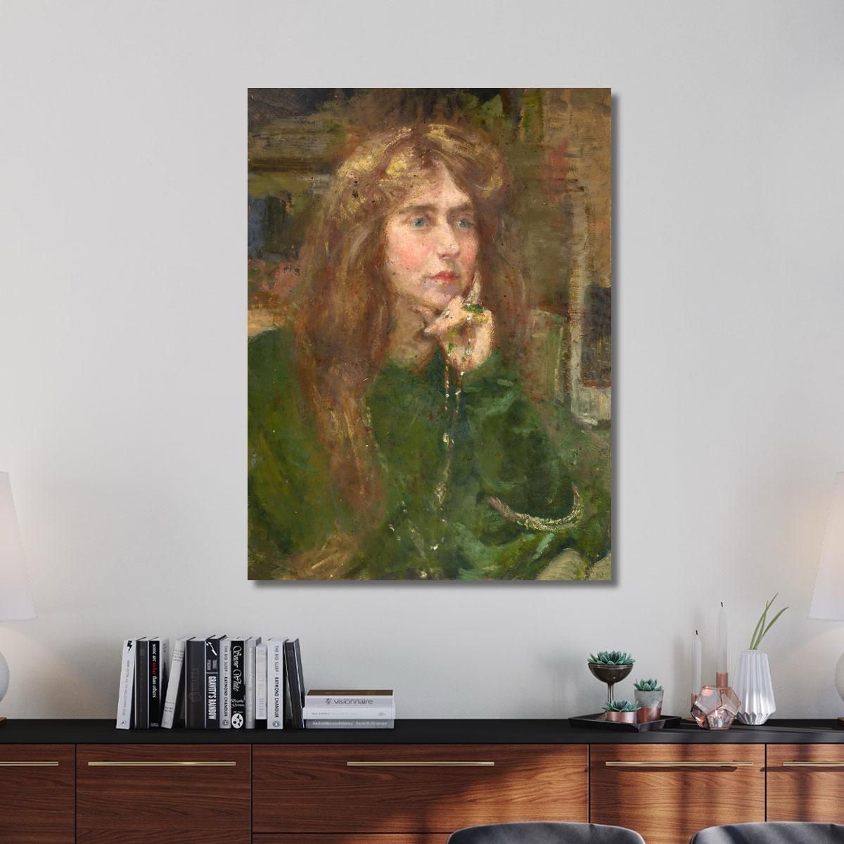 Natalie With Necklace Alice Pike Barney apb84 canvas print