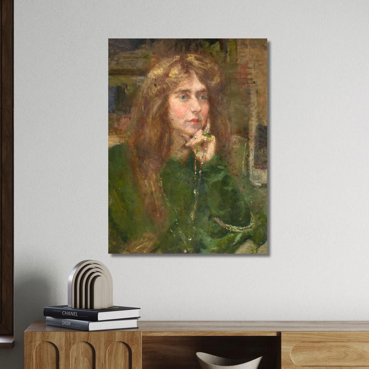 Natalie With Necklace Alice Pike Barney apb84 canvas print