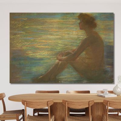 Nude Against Sea Alice Pike Barney apb88 canvas print 