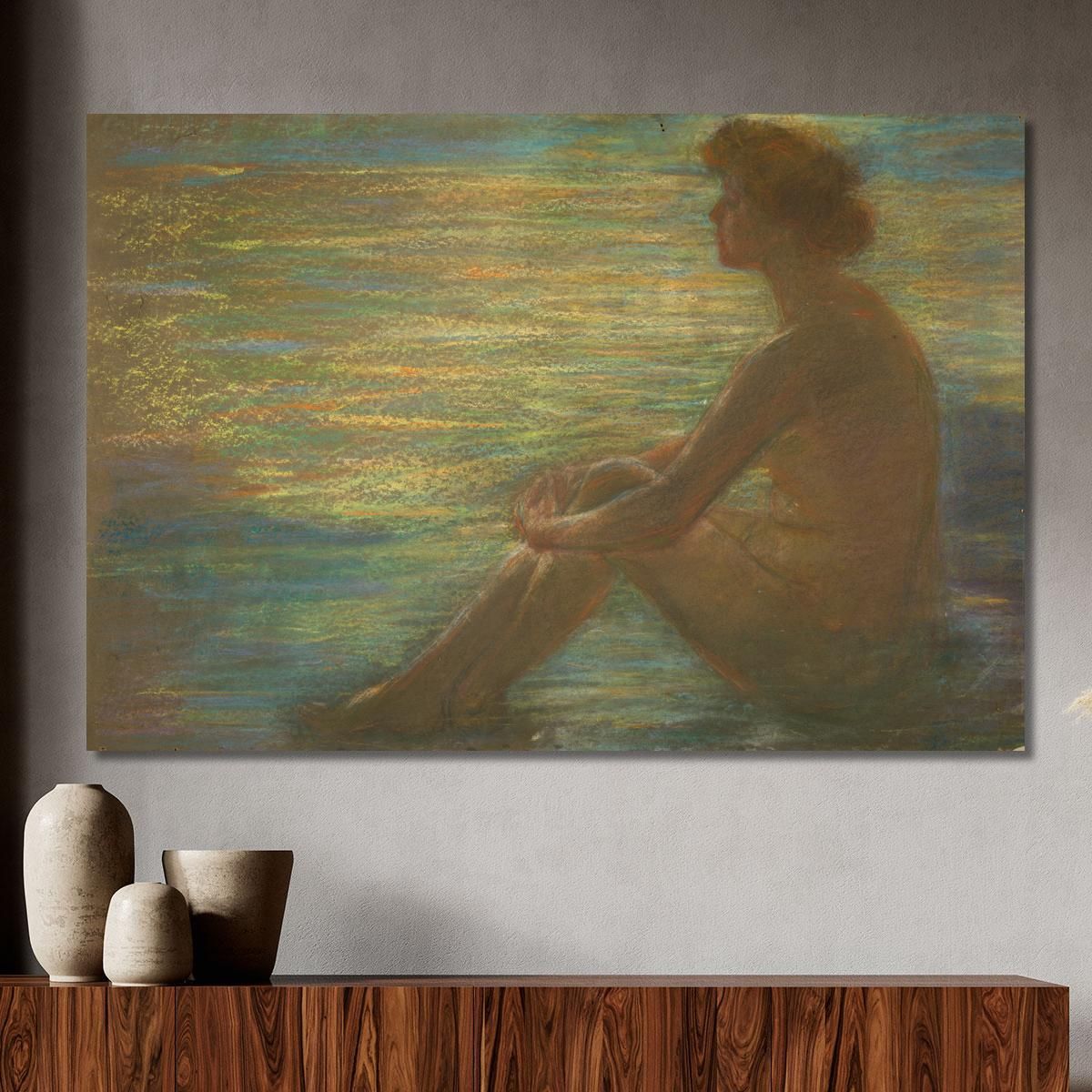 Nude Against Sea Alice Pike Barney apb88 canvas print 