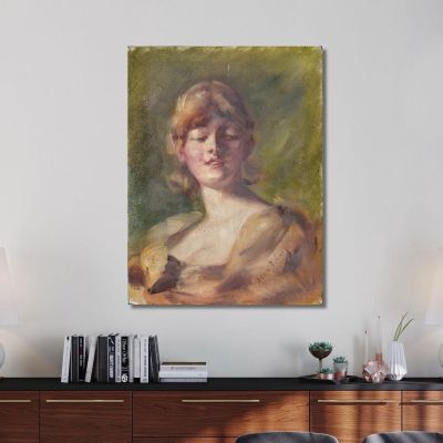 Study Of Head Alice Pike Barney apb105 canvas print 