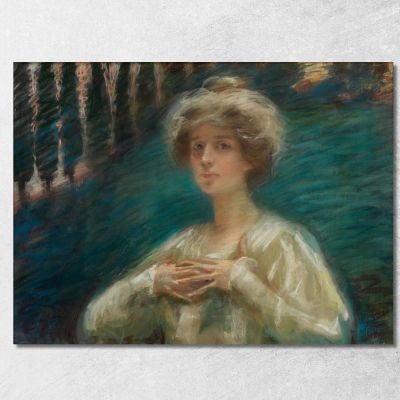 Sylvan Background Alice Pike Barney apb106 canvas print 