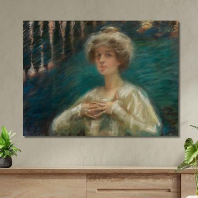 Sylvan Background Alice Pike Barney apb106 canvas print 