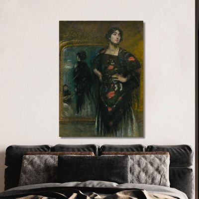 The Spanish Shawl Alice Pike Barney apb118 canvas print 