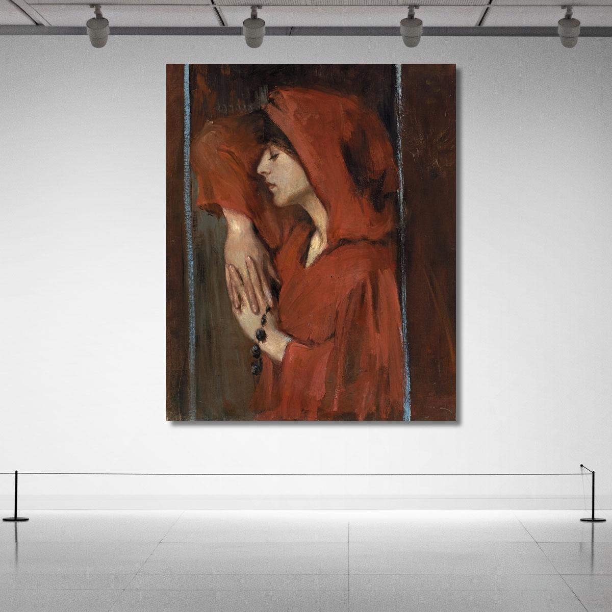 Woman With Red Hood Alice Pike Barney apb128 canvas print 