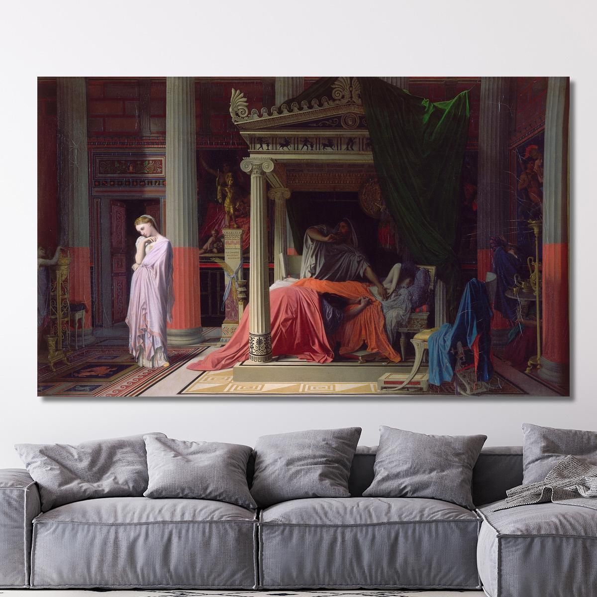 Antiochus And Stratonice Jean Auguste Dominique Ingres jad5 canvas print 