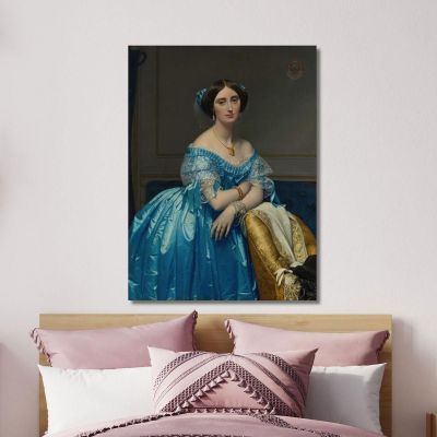 Joséphine-Éléonore-Marie-Pauline De Galard De Brassac De Béarn Princess De Broglie Jean Auguste Dominique Ingres jad16 canvas p