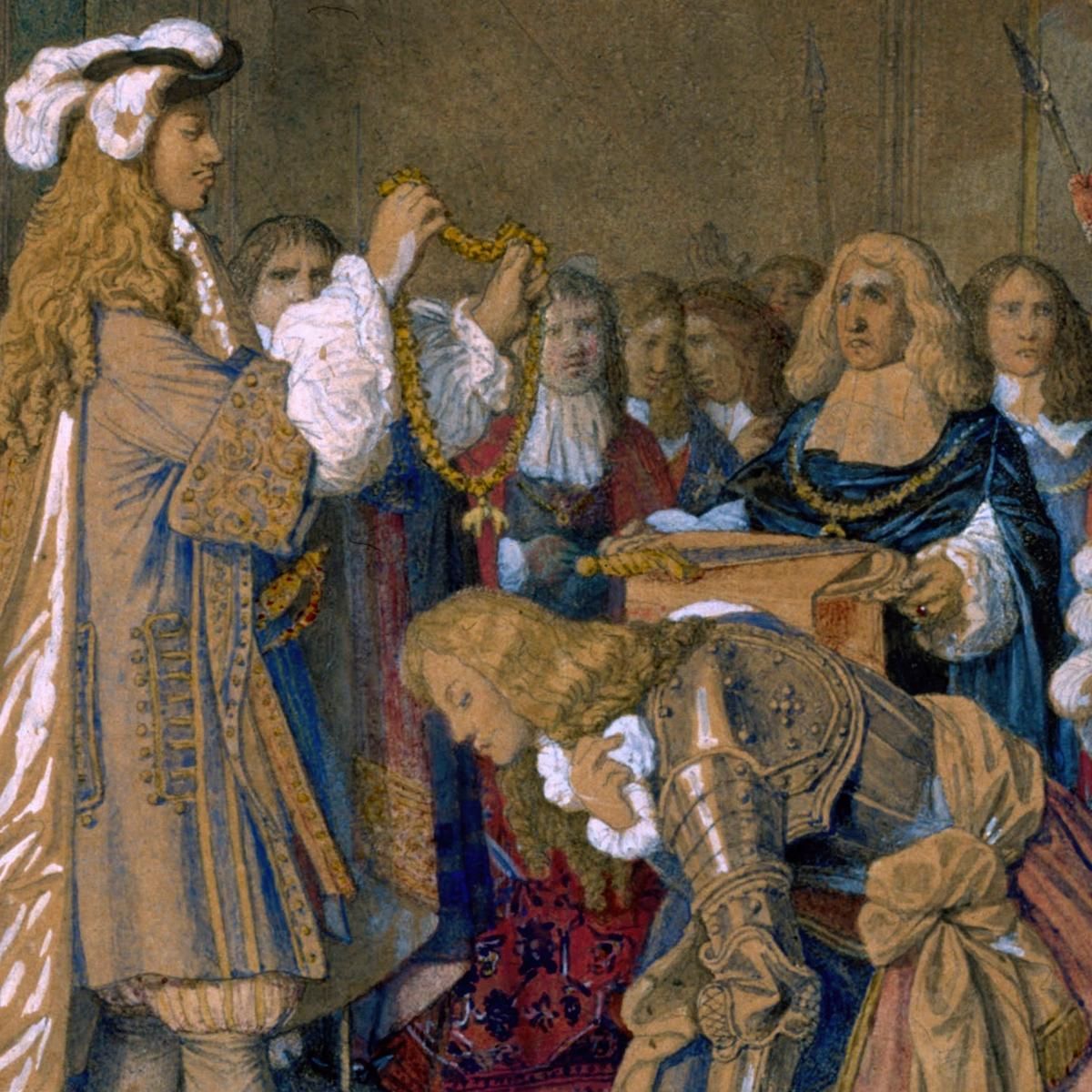 Marshal Berwick Receiving The Golden Fleece Jean Auguste Dominique Ingres jad17 canvas print